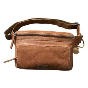 Spikes & Sparrow Genuine Bronco Leather Belt Bag/ Crossbody Sling